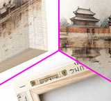 Gyeongbokgung Palace Travel Print Wall Art, Travel Poster Print, Retro Style COUNTRY Home Decor, Wall Hanging, Travel Gift Idea, Unique Metal Art