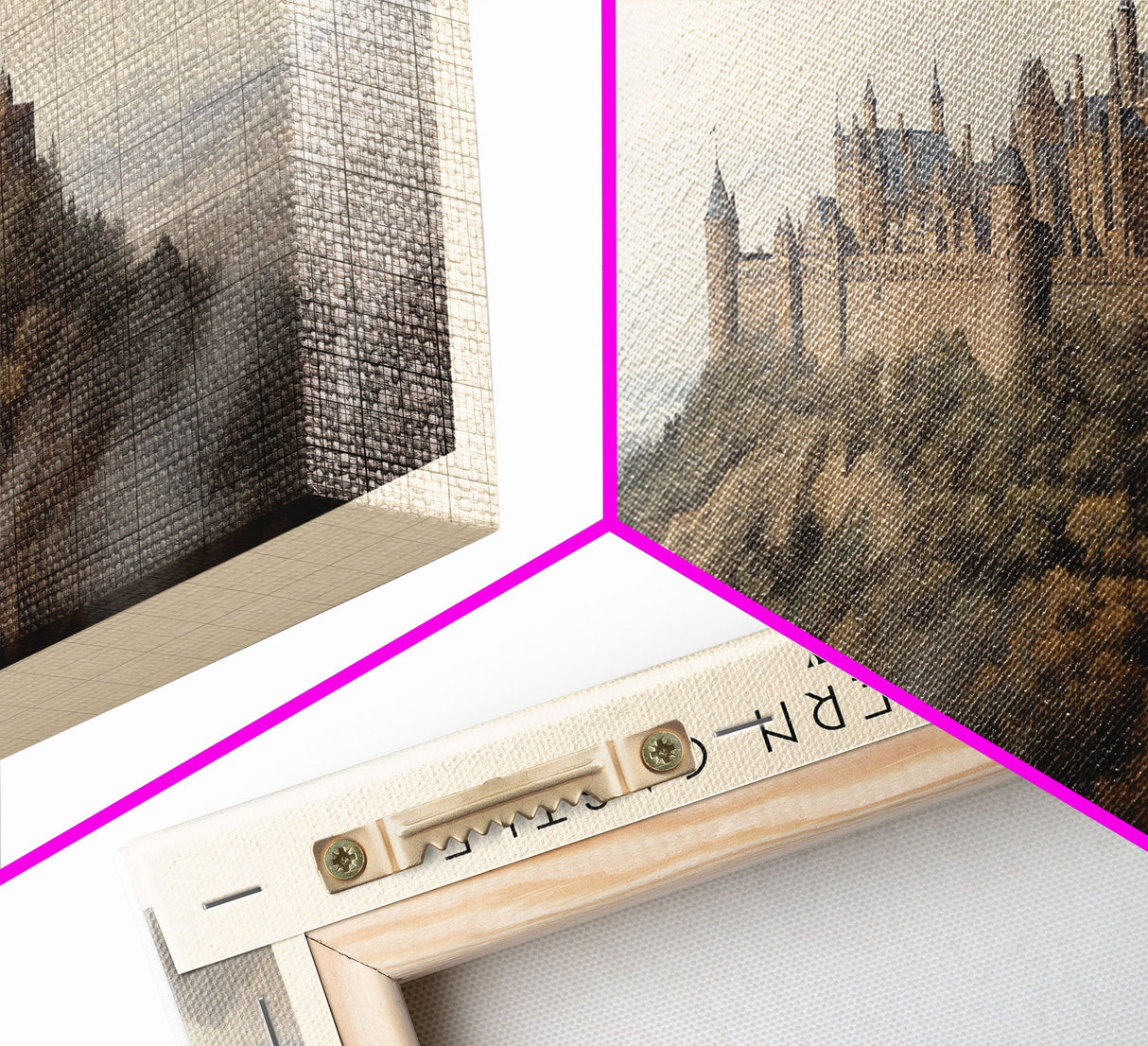 Hohenzollern Castle Travel Print Wall Art, Travel Poster Print, Retro Style COUNTRY Home Decor, Wall Hanging, Travel Gift Idea, Unique Metal Art