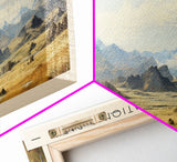 Huascarán National Park COUNTRY Travel Poster Print, Framed Canvas Print, COUNTRY Travel Art, Wood Framed Art, Wall Hanging, Home Decor