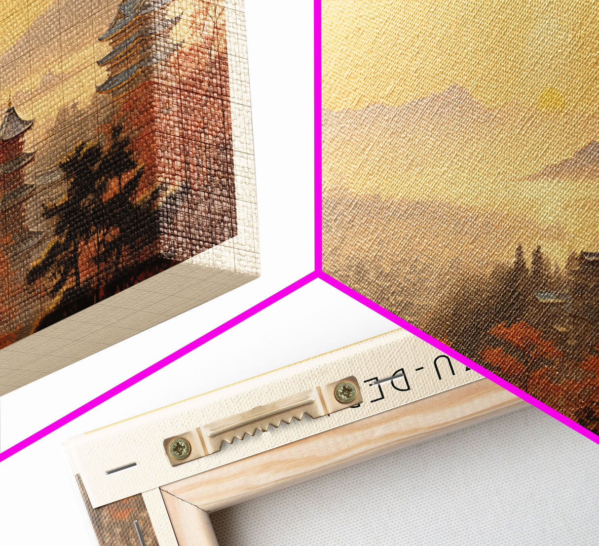 Kiyomizu dera Travel Poster Print, Framed Canvas Print, COUNTRY Travel Art, Wood Framed Art, Wall Hanging, Home Decor