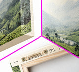 Kolukkumalai Tea Estate Wall Art Travel Poster Print, Gift For Travel Lover, Vacation Gift, COUNTRY Wall Art, Home Decor, Original Art