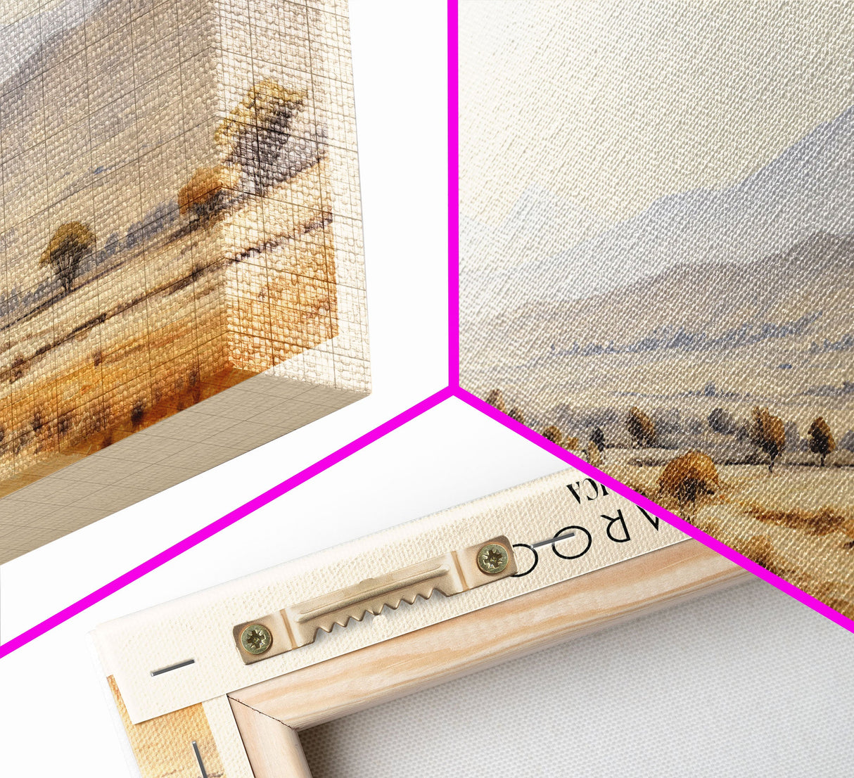 The Karoo Travel Print Wall Art, Travel Poster Print, Retro Style COUNTRY Home Decor, Wall Hanging, Travel Gift Idea, Unique Metal Art