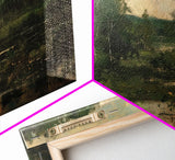 Early American Landscape Painting Framed Canvas Print | Oil Painting Print | Metal Art | Landscape Painting | Living Room Art | Home Decor