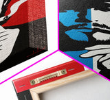 Iconic Cowboy Silhouette with Cigarette - Framed Canvas Print, Bold Western Decor, Living Room Art, Cowboy Wall Art for Home