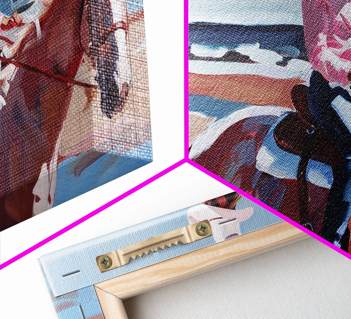 Cowboy Riding Bucking Horse, High Energy Framed Canvas Print, Perfect for Western Living Room Art, Bedroom Decor, Rustic Home Wall Art