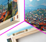 Butembo, Congo Panoramic Travel Poster Canvas Print, Butembo, Congo Painting, Congo Art, Butembo Panoramic Travel Art, Travel Painting
