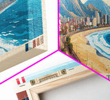 Chimbote, Peru Panoramic Travel Poster Canvas Print, Chimbote, Peru Painting, Peru Art, Chimbote Travel Art, Living Room Painting