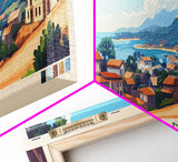 Kankan, Guinea Panoramic Travel Poster Canvas Print, Kankan, Guinea Painting, Guinea Art, Kankan Panoramic Travel Art, Travel Painting