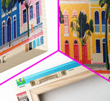 Campo Grande, Brazil Panoramic Canvas Print, Campo Grande, Brazil Painting, Brazil Art, Campo Grande Travel Poster, Travel Art, Guest Room Painting