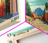 Chihuahua, Mexico Panoramic Canvas Print, Chihuahua, Mexico Painting, Mexico Art, Chihuahua Travel Poster, Travel Art, Vacation Gift