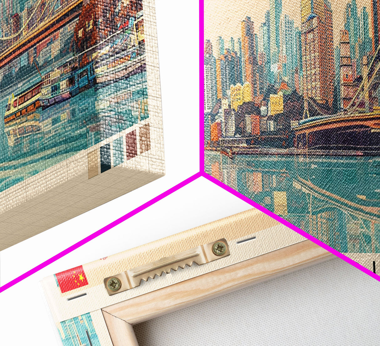 Chongqing, China Panoramic Canvas Print, Chongqing, China Painting, China Art, Chongqing Travel Poster, Travel Art, Living Room Painting