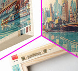 Chongqing, China Panoramic Canvas Print, Chongqing, China Painting, China Art, Chongqing Travel Poster, Travel Art, Living Room Painting