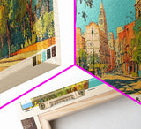 Cordoba, Argentina Panoramic Canvas Print, Cordoba, Argentina Painting, Argentina Art, Cordoba Travel Poster, Travel Art, Housewarming Gift