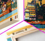 Kananga, Congo Panoramic Canvas Print, Kananga, Congo Painting, Congo Art, Kananga Travel Poster, Travel Art, Housewarming Gift