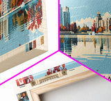 Kanata, Canada Panoramic Canvas Print, Kanata, Canada Painting, Canada Art, Kanata Travel Poster, Travel Art, Guest Room Painting