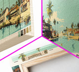 Kankan, Guinea Panoramic Canvas Print, Kankan, Guinea Painting, Guinea Art, Kankan Travel Poster, Travel Art, Guest Room Painting