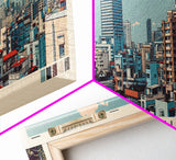 Kaohsiung, Taiwan Panoramic Canvas Print, Kaohsiung, Taiwan Painting, Taiwan Art, Kaohsiung Travel Poster, Travel Art, Vacation Gift