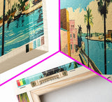 Kaolack, Senegal Panoramic Canvas Print, Kaolack, Senegal Painting, Senegal Art, Kaolack Travel Poster, Travel Art, Living Room Painting