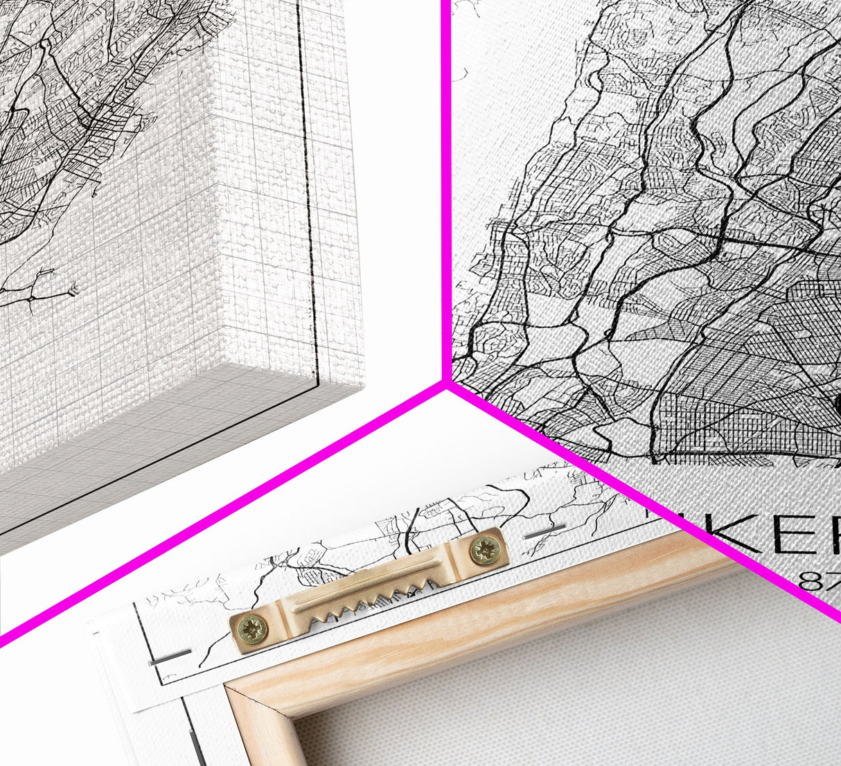 Yonkers Street Map, New York Map, City Map Print, Minimalist Art, Wall Art, Canvas Print, Travel Wall Art, Map Gift, Dorm Room Decor