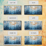Winter Wall Art, Mosaic Wall Art, Abstract Wall Art, Canvas Print, Wall Hanging, Landscape Art, Above Bed Art, Thank You Gift, Ranch Decor