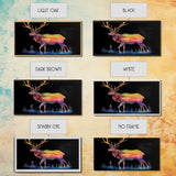 Abstract Stag Wall Art, Animal Art Print, Colorful Art, Watercolor Wall Art, Panoramic Wall Decor, Canvas Print, Wall Art, Framed Canvas Art