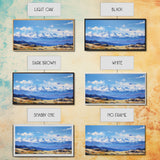 Mountains Wall Art, Mountain Landscape, Panoramic Landscape, Wall Art, Canvas Wall Art, Landscape Art Print, Tiny House Décor, Gift For Him