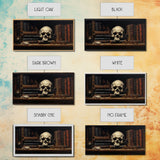 Victorian Gothic Library Art, The Skull On The Shelf, Framed Canvas Print, Halloween Decor, Halloween Art Print