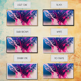 Neon Pink Explosion, Trippy Psychedelic Art, Ready To Hang Canvas Print, Framed Canvas Wall Art