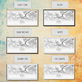Austin Street Map, Texas Map, Map Print, Modern Art, Wall Art, Canvas Print, Teen Girl Room Décor, Gift For Coworker, Bookshelf Décor