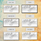 Bakersfield Street Map, California Map, Map Print, Modern Art, Wall Art, Canvas Print, Cabin Décor, Gift For Home, Unique Wall Art, Room Art