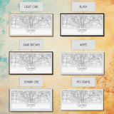 Columbus Street Map, Ohio Map, Map Print, Modern Art, Wall Art, Canvas Art, Cute Room Décor Aesthetic, Gift For Wife, Patriotic Décor