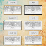 Dallas Street Map, Texas Map, Map Print, Minimalist Art, Wall Art, Canvas Art, Patriotic Décor, Boys Room Décor, Tiny House Gift, Home Décor