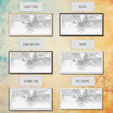 El Paso Street Map, Texas Map, Map Art, Minimalist Art, Wall Art, Canvas Art, Dorm Room Décor, Unique Room Décor, Father Gift, Prints