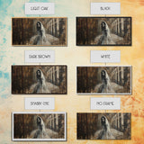 Ghostly Bride, Haunted Wedding, Framed Canvas Print, Spooky Wall Art, Halloween Decor