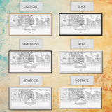 Jacksonville City Map, Florida Map, Map Art, Modern Art, Wall Art, Canvas Art, Bar Cart Art, Wall Print Trendy, Girlfriend Gift, Office Art