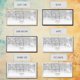Peoria City Map, Arizona Art, Map Print, Minimalist Wall Art, Wall Art, Canvas Art, Trendy Wall Art, Moving Gift, Boys Bedroom Décor, Prints