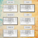Rochester City Map, New York Art, Map Print, Minimalist Wall Art, Wall Art, Canvas Art, Rustic Wall Art, Wall Deco, Housewarming Gift