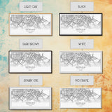 Santa Ana City Map, California Art, Map Print, Modern Wall Art, Wall Art, Canvas Art, House Wall Art, Over Bed Wall Décor, Gift For The Home