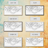 Santa Clarita City Map, California Art, Map Print, Modern Wall Art, Wall Art, Canvas Art, Best Friend Gifts, Family Room Art, Home Décor