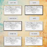 Santa Rosa City Map, California Art, Map Print, Modern Wall Art, Wall Art, Canvas Art, Modern House Art, Bedroom Prints, Nerdy Home Décor