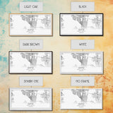 Seattle City Map, Washington Art, Map Print, Modern Wall Art, Wall Art, Canvas Art, Horizontal Wall Art, Tiny House Décor, Moving Gift
