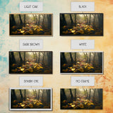 Wet Leaves Stream Forest Woods Fall Autumn Fine Art Print, Wall Art Print, Wall Décor, Wall Poster