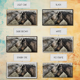 Heartfelt Connection of Two Horses, Ideal for Living Room Art, Framed Canvas Print, Bedroom Decor, Home Decoration, Animal Lover Gift