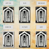 Art Deco Black And White Art Print, Art Deco Architecture, Framed Canvas Print, Ready To Hang Framed Wall Art, Living Room Wall Hanging