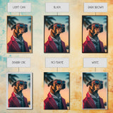 Rhodesian Ridgeback Dog Wall Print, Dog Wall Art, Dog With Shades Wall Print, Framed Wall Art, Framed Canvas, Wall Print, Wall Canvas