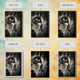Snow Leopard Photography Art, Framed Canvas Print, Predator Art, Big Cat Art
