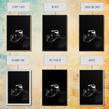 Cowboy Hat Print, Western Wall Art, Black And White, Texas Art, Minimalist Art, Wall Decor, Canvas Art, Wall Art, Framed Canvas Wall Decor