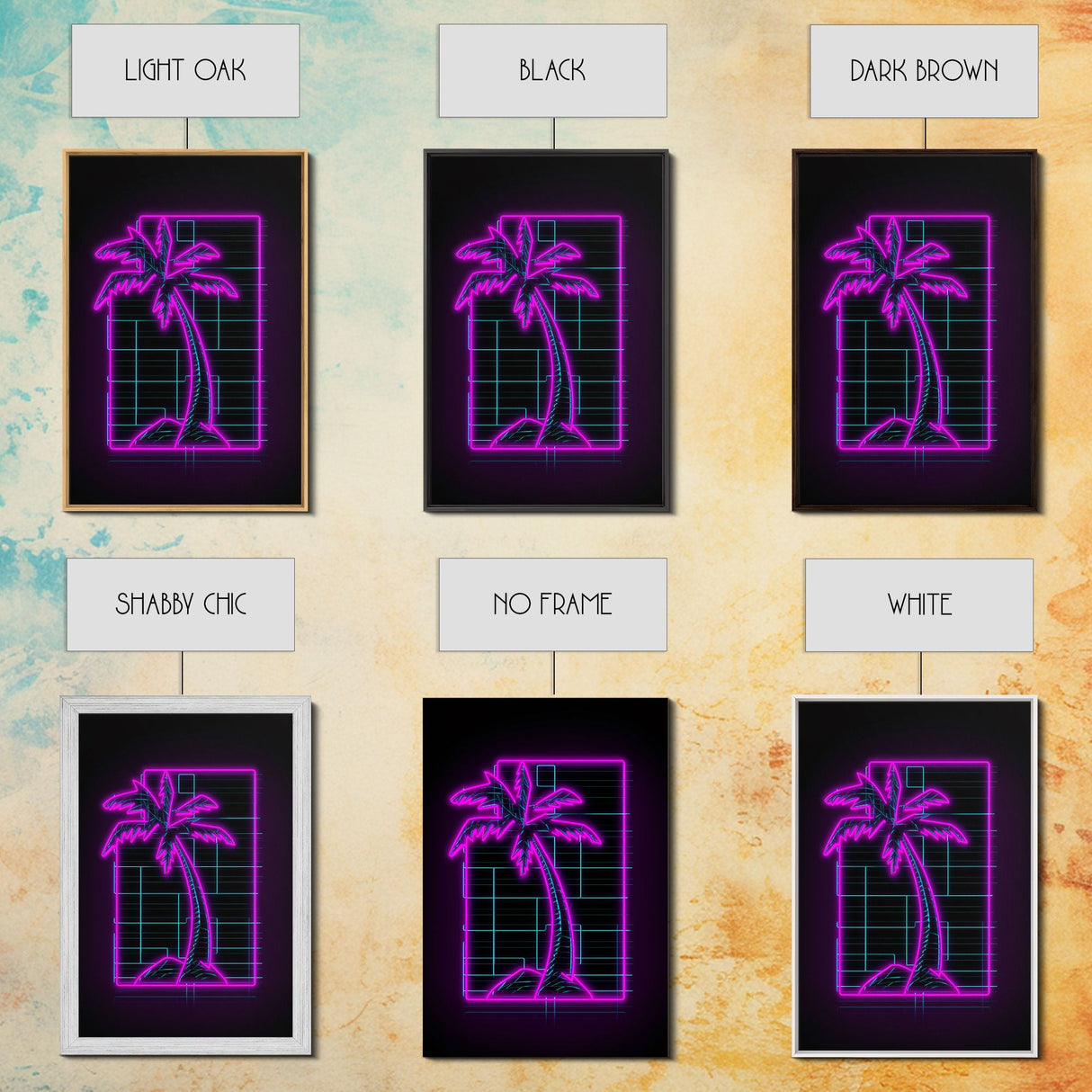 Purple Coconut Tree Wall Art, Tree Art, Nature Print, Tropical Art, Minimalist Print, Wall Decor, Canvas Print, Wall Art, Framed Canvas