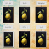 Lemon Wall Art, Food Wall Decor, Kitchen Wall Art, Fruit Art, Minimalist Wall Art, Wall Decor, Canvas Print, Wall Art, Framed Canvas