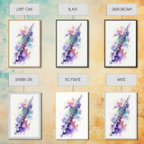 Flute Wall Art, Instrument Print, Graffiti Art, Framed Canvas Print, Cool Studio Wall Decor, Music Gift